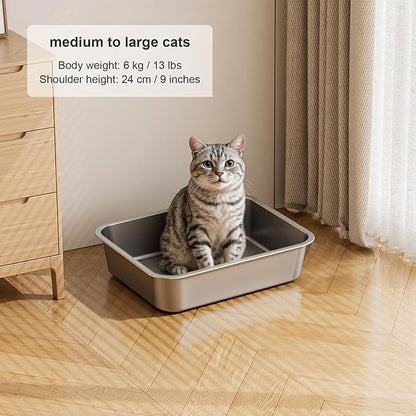 Large Stainless Steel Litter Box - Image 7