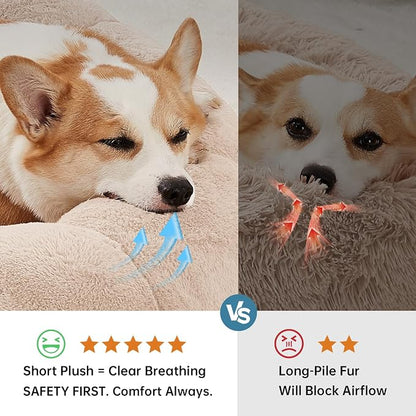OhGeni 31 inches Calming Donut Orthopedic Dog & Cat Bed - Image 3