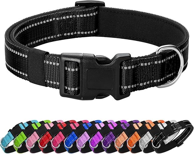 Reflective Dog Collar Padded by Penseepet