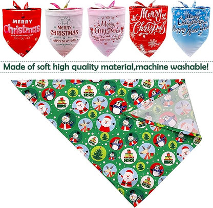 30 Pcs Christmas Happy New Year Dog Bandanas Bulk - Image 4