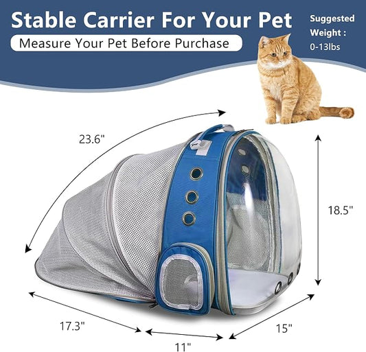 Cat Backpack Carrier Back Expandable Bubble Pet Carrier Backpack - Image 2