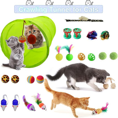 39PCS Kitten Starter Kit, Cat Supplies, Featuring 23-Piece Toy Set, Single-use - Image 3