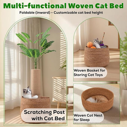 62 Inch Tall Cat Scratching Post - Image 5