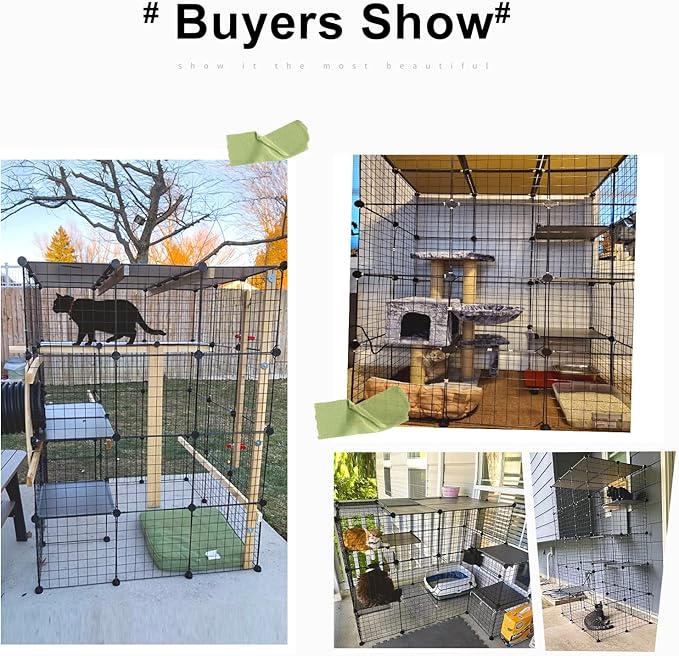 Oneluck 41 Inch Catio Outdoor Cat Enclosure - Image 6