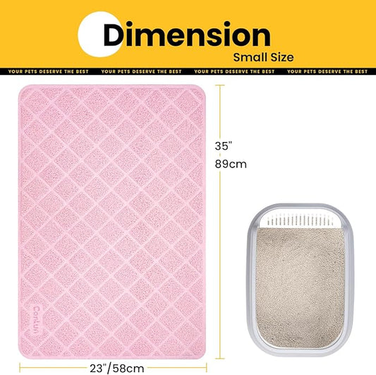 Cat Litter Mat Litter Trapping Mat, Less Waste Cat Litter Box Mat - Image 2