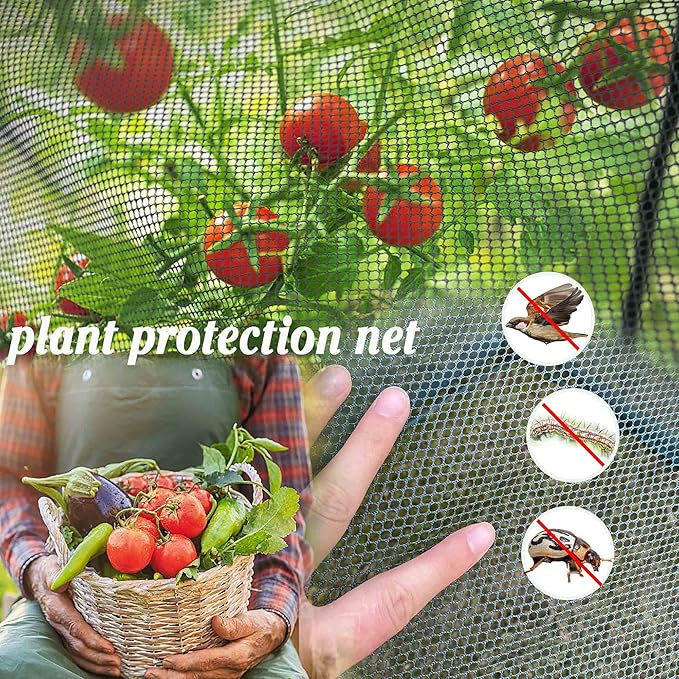 Large Tunnel 8.2'x4' Plant Netting Cover 4FT Tall Crop Cage Netting Pest Guard - Image 8