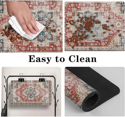 2 Pack Dog Food Mats for Floors, Absorbent and Quick-Drying Pet Cat Food Mat - Image 4