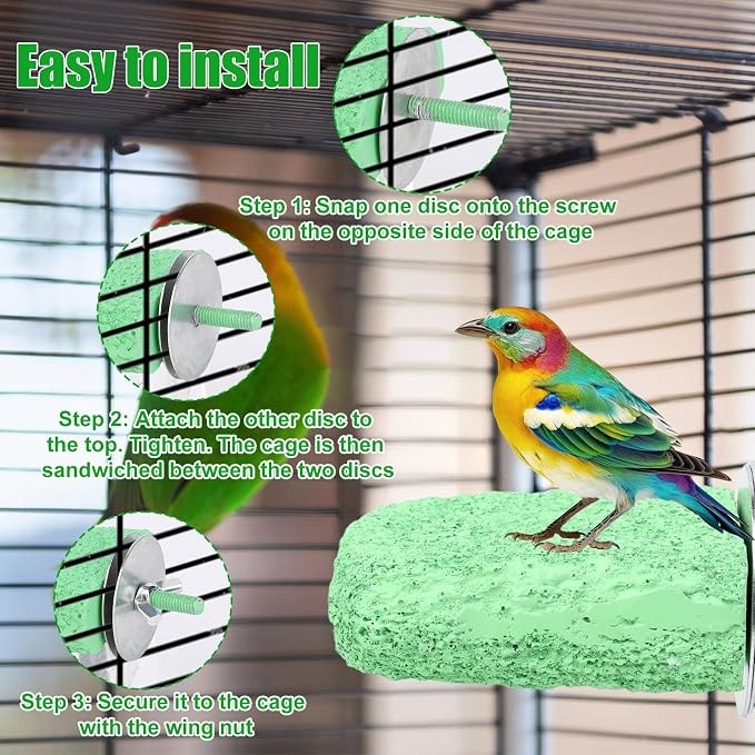 2pcs Anti-Slip Bird Beak Grinding Stones, Washable Resin Bird Beak Trimmer & - Image 5