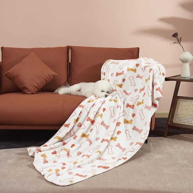 Allisandro Luxurious Dog Blanket, 350 GSM Super Fuzzy Microplush Fleece Pet - Image 4
