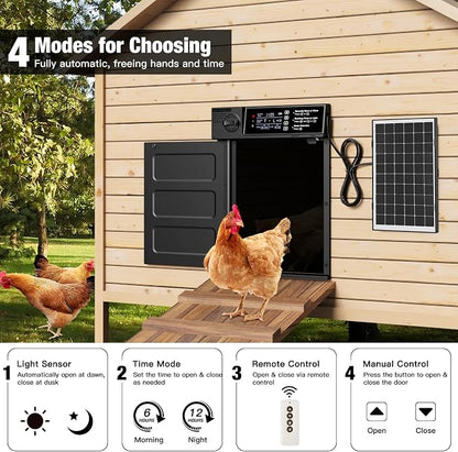 Automatic Chicken Coop Door, Large Size Solar Powered Coop Door - Image 2