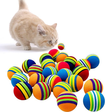 PET SHOW 50pcs 1.4" Interactive Cat Toy Balls by PETSHOW