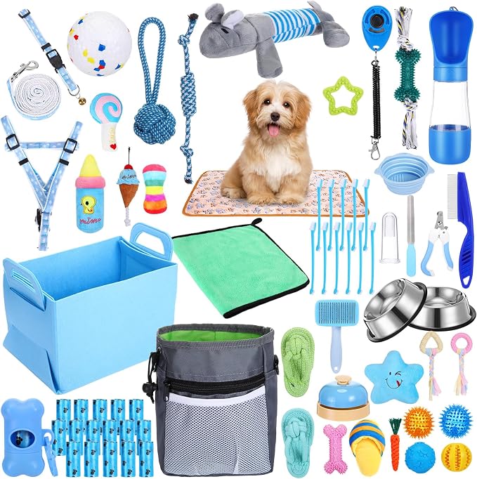 65 Pcs Puppy Supplies Starter Kit Small Dog Essentials Includes Dog Leash - Image 7