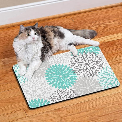 Pet Feeding Mat for Floors Waterproof Dog Mat for Food and Water Absorbent - Image 2