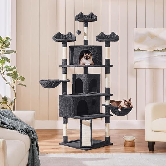 Yaheetech 76.5in Multi-Level Large Cat Tree, Big Cat Tower - Image 2