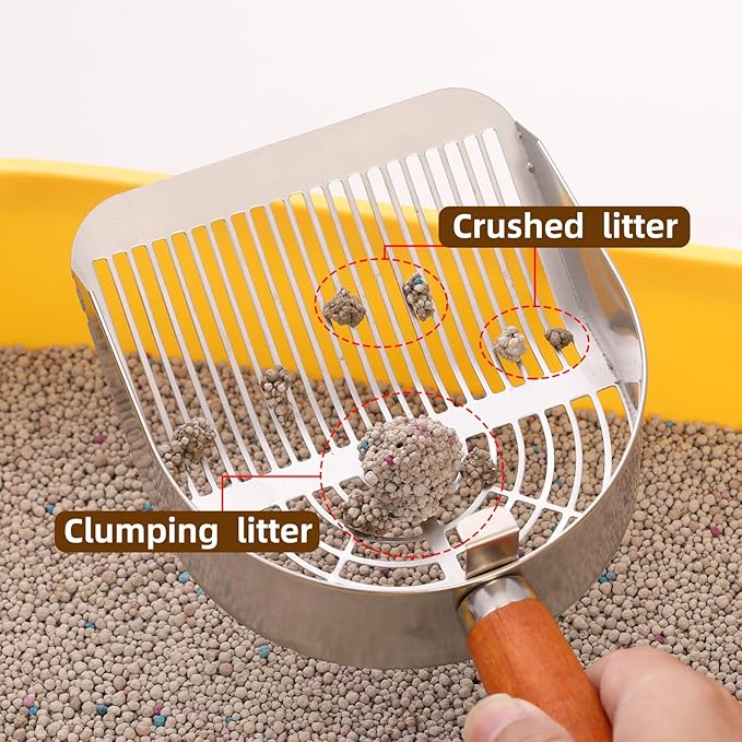 Stainless Steel Metal Cat Litter Scoop - Image 3