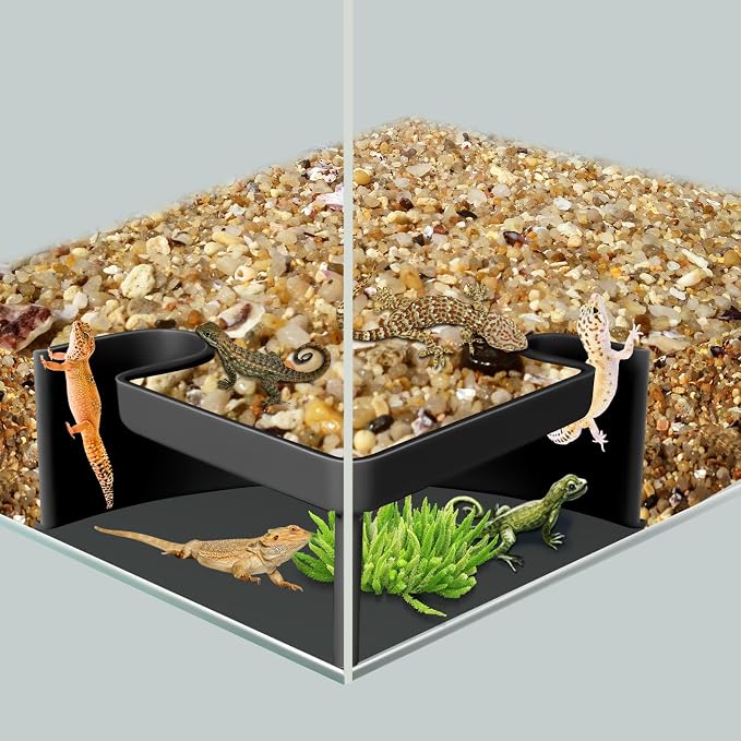 Aquarium Cave Hideout with Viewing Window – Corner Fish Tank Tunnel by CPLIKE