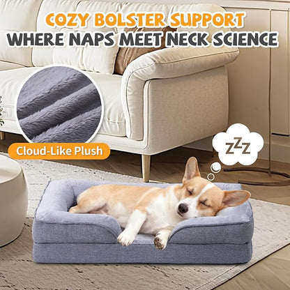 Makigued Orthopedic Dog Bed for Medium Dogs Egg Crate Foam Pet Sofa - Image 3