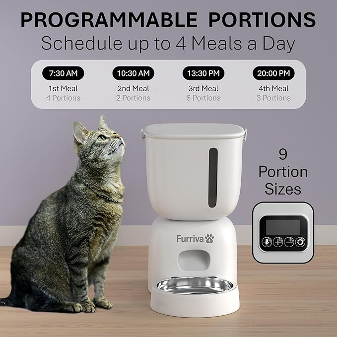 Automatic Cat Feeder and Water Fountain Set - 3L Food Dispenser - Image 2