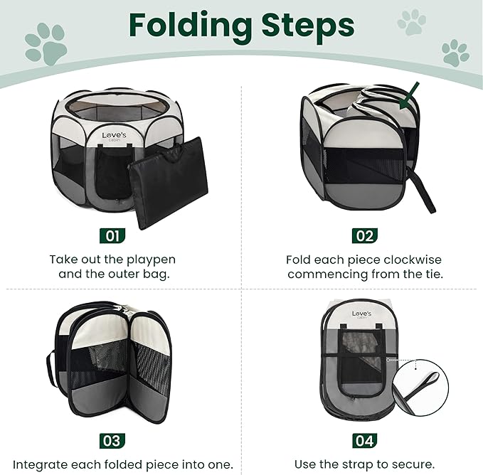 Love's cabin Pet Puppy Dog Playpen, Small Dog Tent Crates Cage Indoor/Outdoor - Image 8