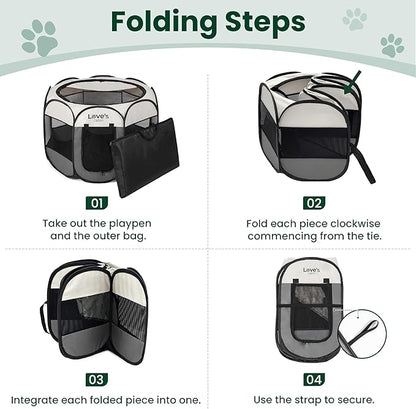Love's cabin Pet Puppy Dog Playpen, Small Dog Tent Crates Cage Indoor/Outdoor - Image 8