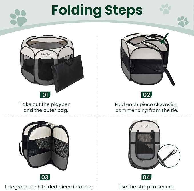 Love's cabin Pet Puppy Dog Playpen, Large Dog Tent Crates Cage Indoor/Outdoor - Image 8