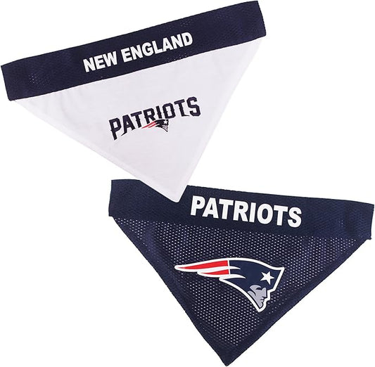 Pets First NFL New England Patriots Reversible Bandana Size XX-Large by PETSFIRST