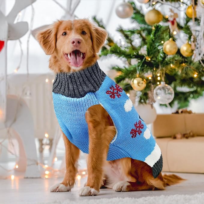 Pet Christmas Dog Sweaters Cute Animal Snowman Printed Puppy Xmas Costumes - Image 2