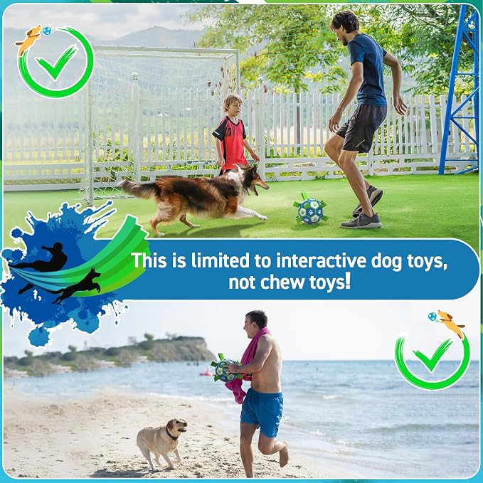 QDAN Dog Toy Balls, Dog Soccer Ball - Image 6