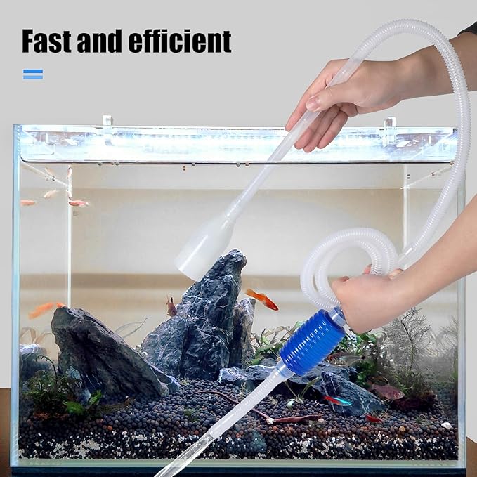 AQUANEAT Aquarium Vacuum Siphon, Hand Pump Fish Tank Water Changer, - Image 4