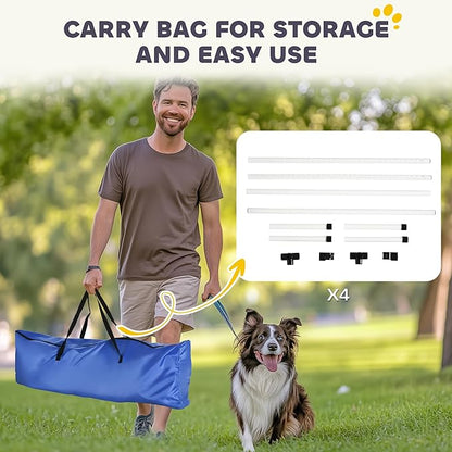 PawHut 4 Piece Dog Agility Training Equipment - Image 6