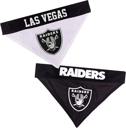 Pets First NFL LAS Vegas Raiders Reversible Bandana Size XX-Large by PETSFIRST