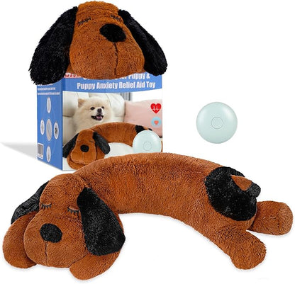 Puppy Heartbeat Toy for Separation Anxiety Relief, Heartbeat Stuffed Animal by WEOK