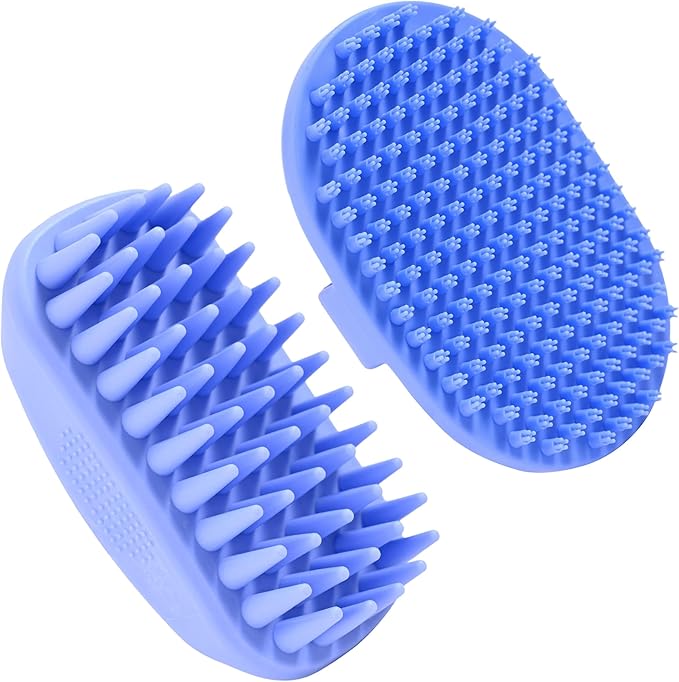 Dog Grooming Bath Brush, Pet Rubber Brush by WeLoveDoodles