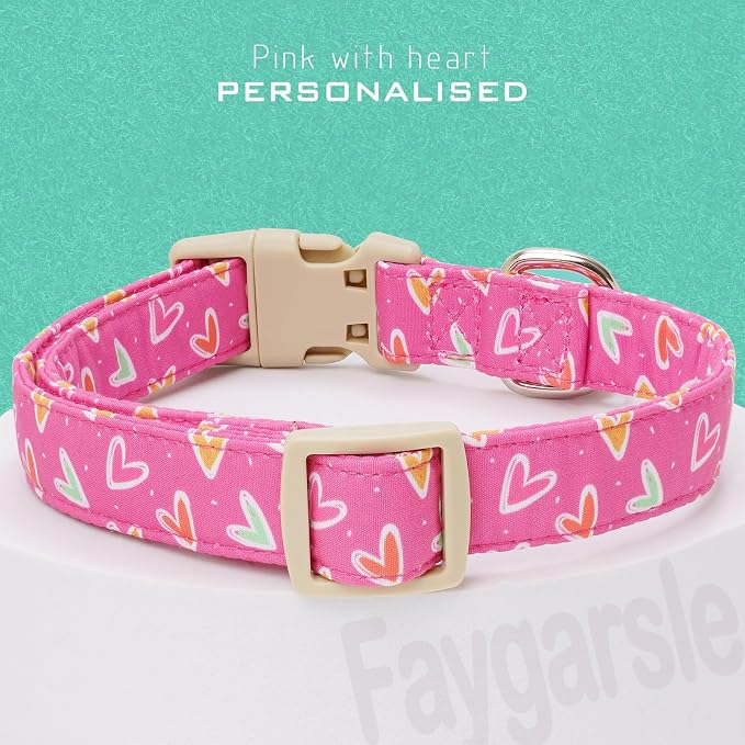 Faygarsle Valentine's Day Dog Collar, Adjustable Pet Collar - Image 2