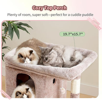 Heybly Cat Tree, 25.6-inch Cat Tower - Image 9
