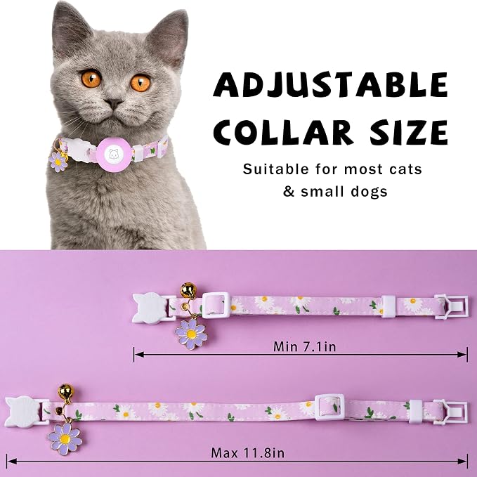 Airtag Cat Collar, JXFUKAL Kitten Collar Breakaway - Image 3