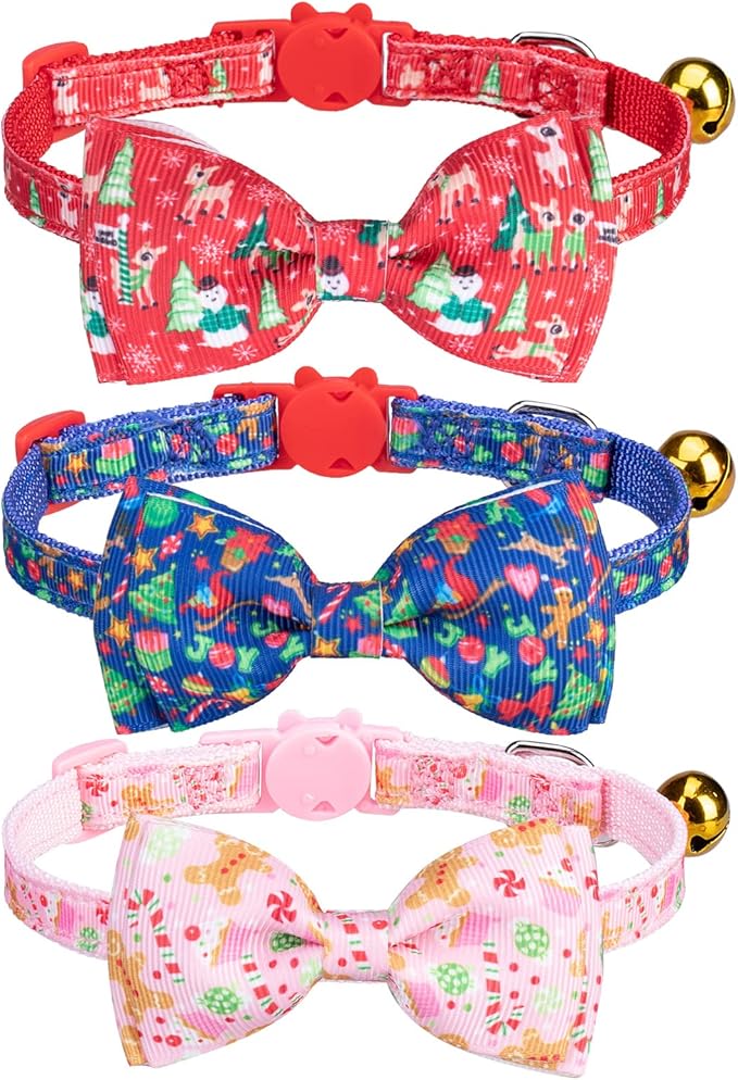 Christmas Breakaway Cat Collar by VKPETFR