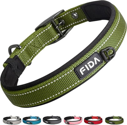 Fida Heavy Duty Dog Collar for Large Dogs, Ultra Comfortable Soft Neoprene by Fida