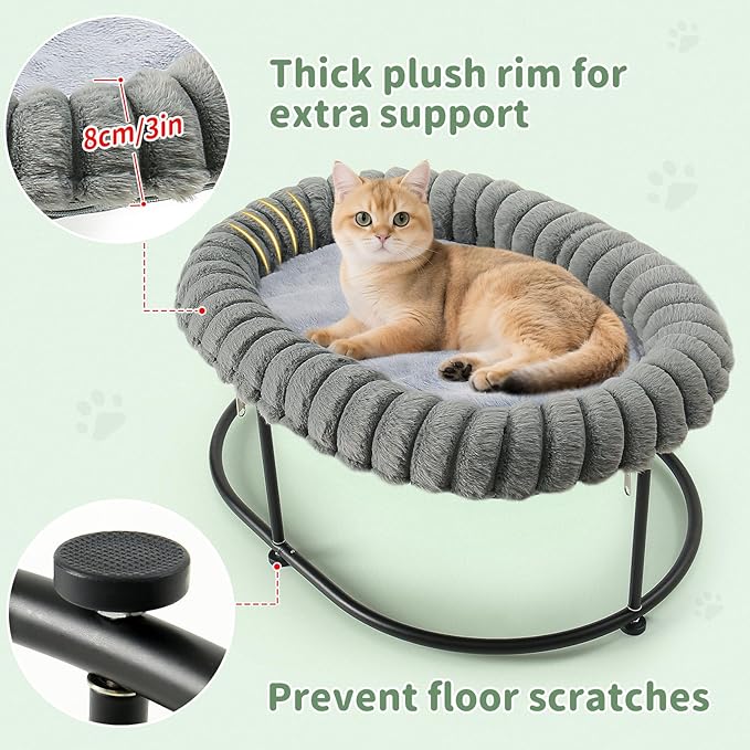 Sunhoo Elevated Cat Bed for Indoor Cats Raised Kitten Hammock Large High Puppy - Image 6
