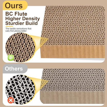 Cat Scratching Board 3 Pack – Reversible Cardboard Scratcher - Image 6