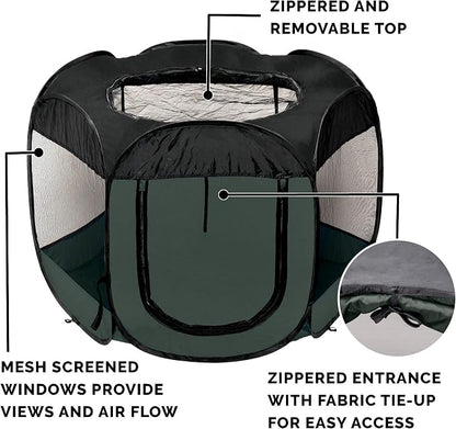 Furhaven Portable Dog Playpen Cat Tent, Pet playground, Kennel foldable indoor - Image 4