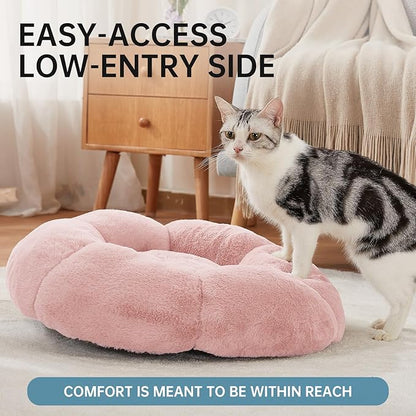 OhGeni 20 inches Calming Donut Dog & Cat Bed - Image 2