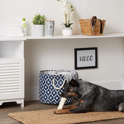 Bone Dry 6192 Pet Storage Collection Lattice Paw Print, Medium Round, Nautical - Image 6