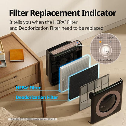 COWAY Air Purifier for Home Up to 1, App-Enabled Smart Technology, Compatible - Image 9