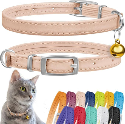 CollarDirect Leather Cat Collar by CollarDirect