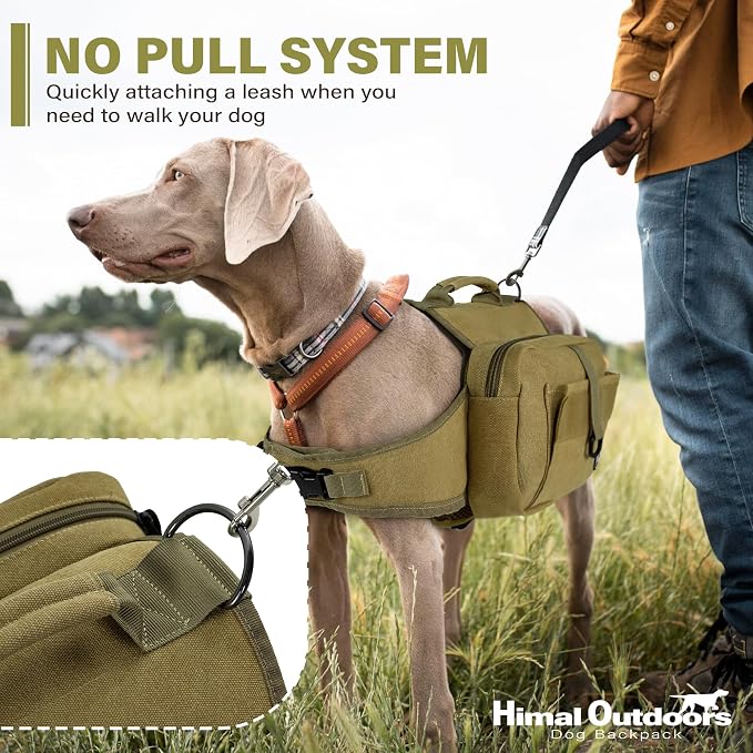 Himal Outdoors Dog Backpack & Saddle Bag, Tactical Hiking Backpack - Image 5
