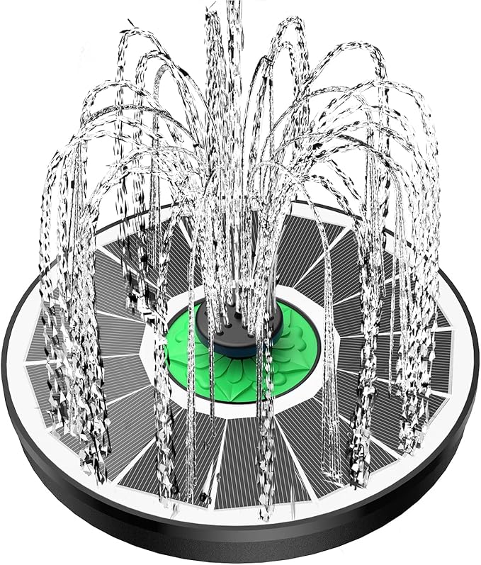 Yzert Solar Fountain for Bird Bath Glass by Yzert