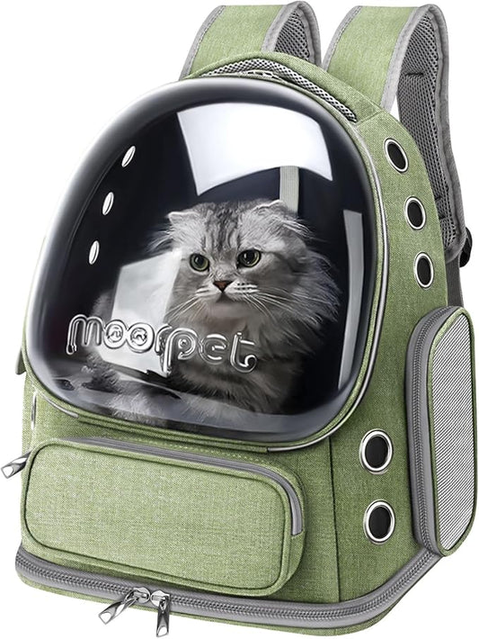 Cat Backpack Carrier, Breathable Cat Carrier Large Space Bubble Pet Backpack by YUNLINLI