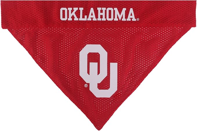 Pets First Collegiate Pet Accessories, Reversible Bandana, Oklahoma Sooners - Image 3