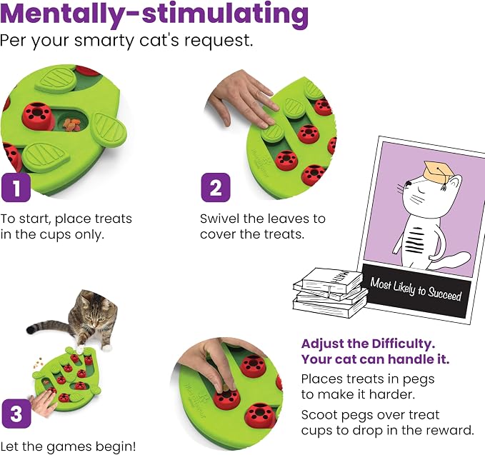 Catstages Nina Ottosson Buggin' Out Puzzle & Play – Interactive Cat Puzzle - Image 6